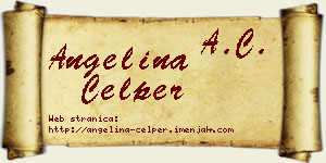 Angelina Ćelper vizit kartica
